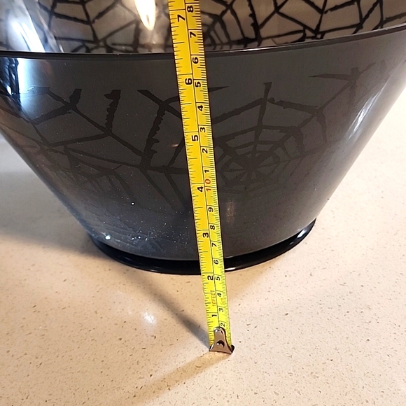 Candy Bowls.  Extra Large with spider webs and a blowmold pumpkin bucket. - Picture 3 of 6